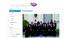 Desktop Screenshot of corogaudeamus.com